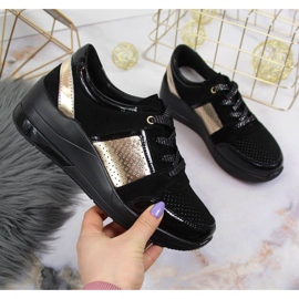 Wedge sneakers S. Barski W OLI162A svarta 1