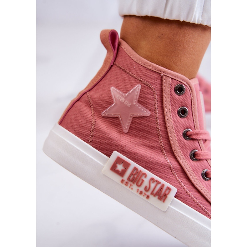 Klassiska High-top Sneakers Big Star JJ274382 Rosa 1