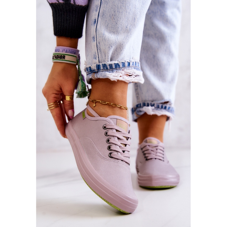 Lätt Sneakers dam Big Star JJ274264 Grå rosa 1