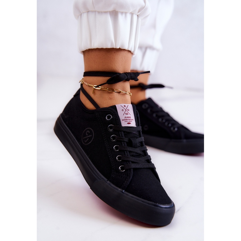Sneakers i material för dam Cross Jeans JJ2R4049C Svart 2