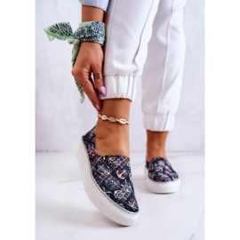 Damsneakers Slip On Memory Foam Big Star JJ276012 Svart 1