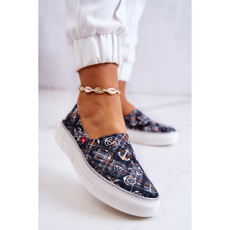 Damsneakers Slip On Memory Foam Big Star JJ276012 Svart 2