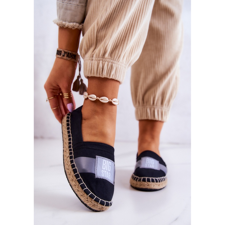 Dam Espadrilles Slip Big Star JJ274963 Svart 2