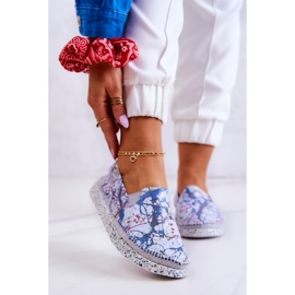 Dam Läder Slip-On Skor Maciejka 03512-39 Blå 1