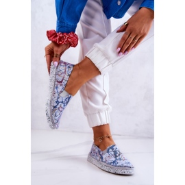 Dam Läder Slip-On Skor Maciejka 03512-39 Blå 2