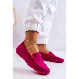 Mocka Loafers för damer Big Star JJ274656 Fuchsia rosa 2
