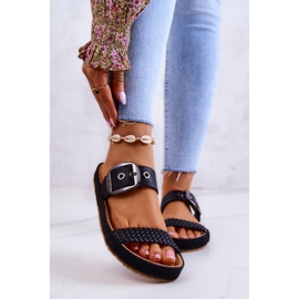 Fashionabla tofflor med spänne Big Star JJ274730 Svart 2