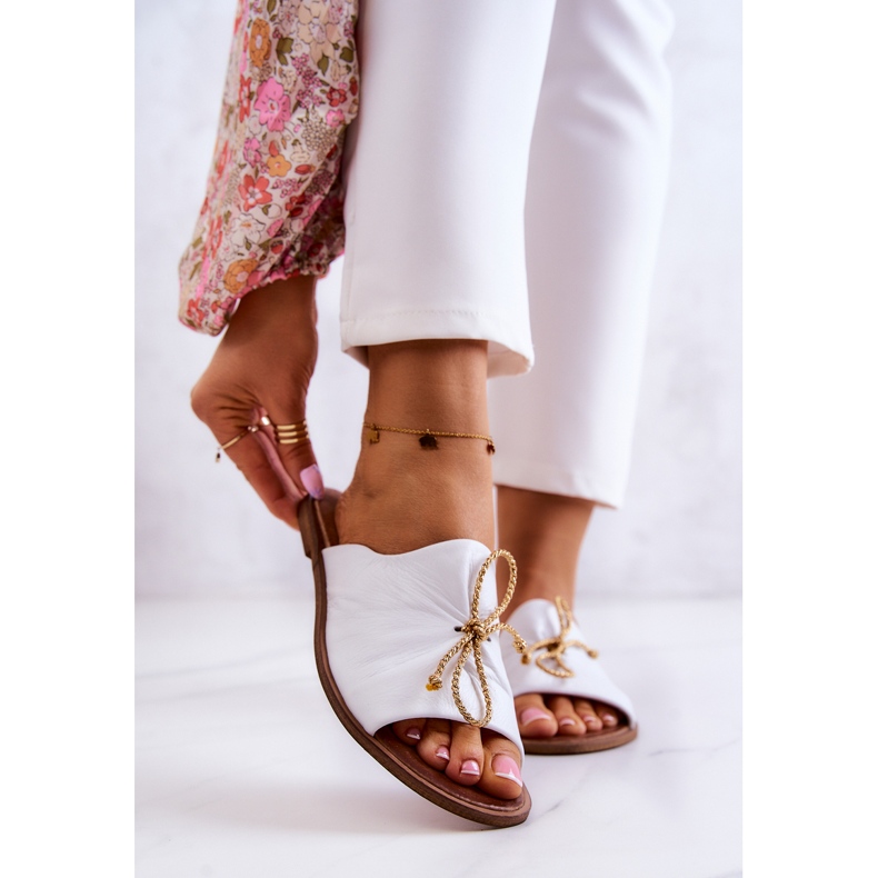 Lädertofflor dam Nicole 2659/003 Vit 1