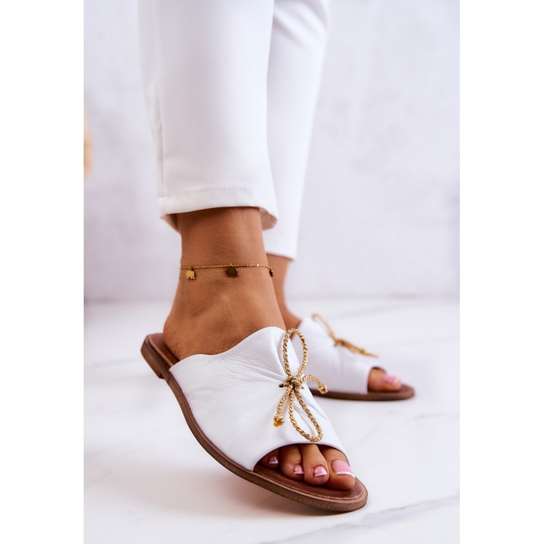 Lädertofflor dam Nicole 2659/003 Vit 2