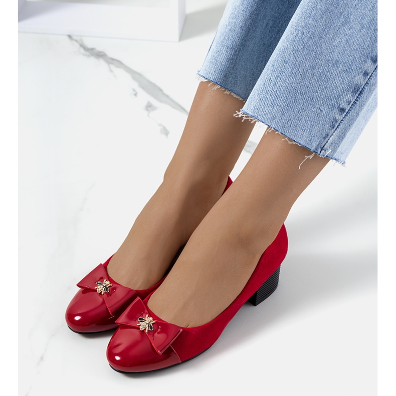 Sharona röda pumps för kvinnor 1
