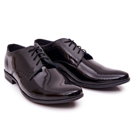 Bednarek Polish Shoes Eleganta Lackade Läderskor Bednarek 724 Svart 4