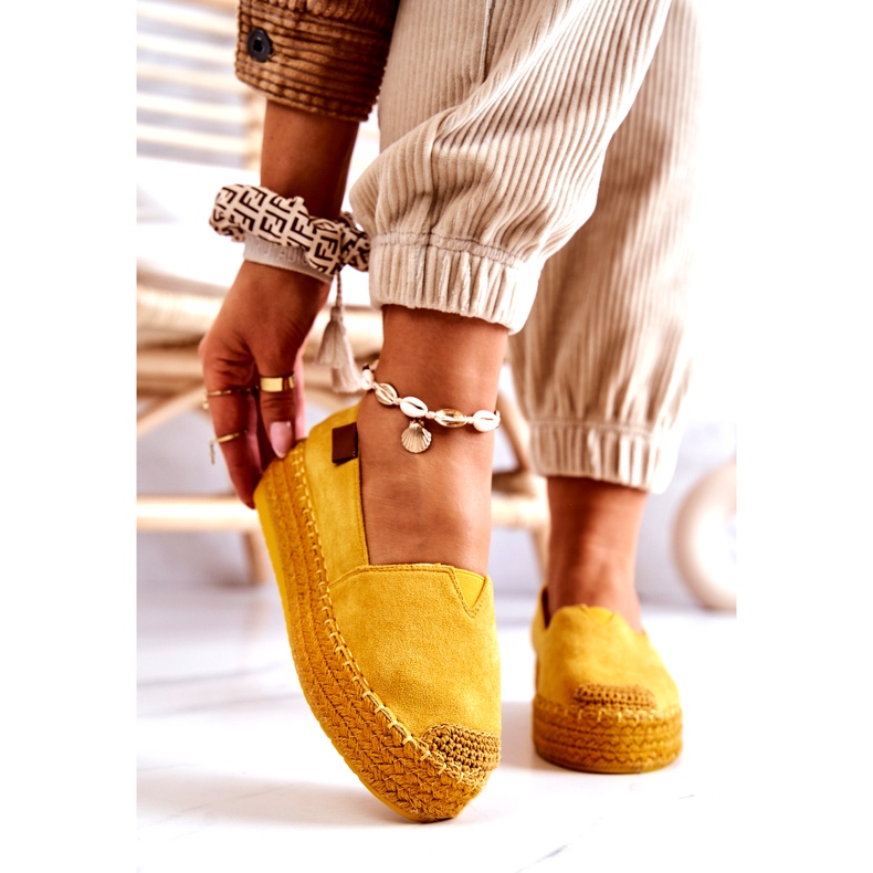 Inna Lesley Gul Mocka Slip On Espadrilles 2