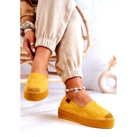 Inna Lesley Gul Mocka Slip On Espadrilles 4