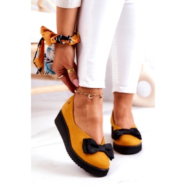 Mockaballerinor på Maciejka-plattformen 05062-07 Gul 1