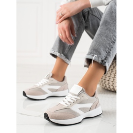 TRENDI Klassiska sportskor beige 1