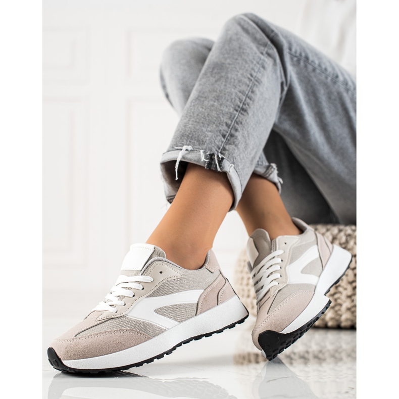 TRENDI Klassiska sportskor beige 2
