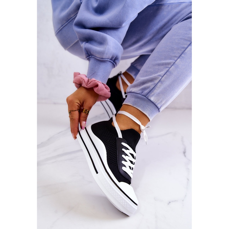 S.Barski Svarta Soren Socks Sneakers för kvinnor 1