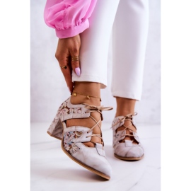 Skinnstövlar för kvinnor Maciejka 05328-04 Beige 1