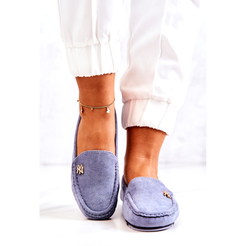 PS1 Mocka Loafers damer Blue Madelyn blå 4