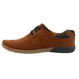 KOMODO Casual herrskor 861L DK.Camel brun 1