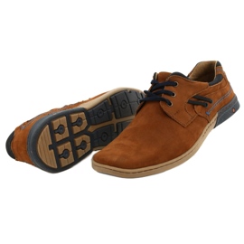 KOMODO Casual herrskor 861L DK.Camel brun 4