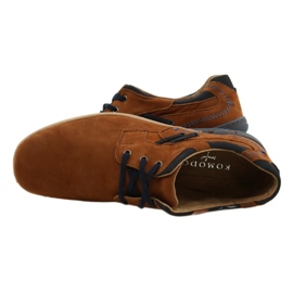 KOMODO Casual herrskor 861L DK.Camel brun 5