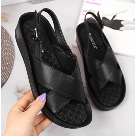 Svarta Vinceza W JAN117A kilasandaler 1