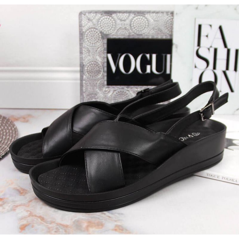 Svarta Vinceza W JAN117A kilasandaler 2