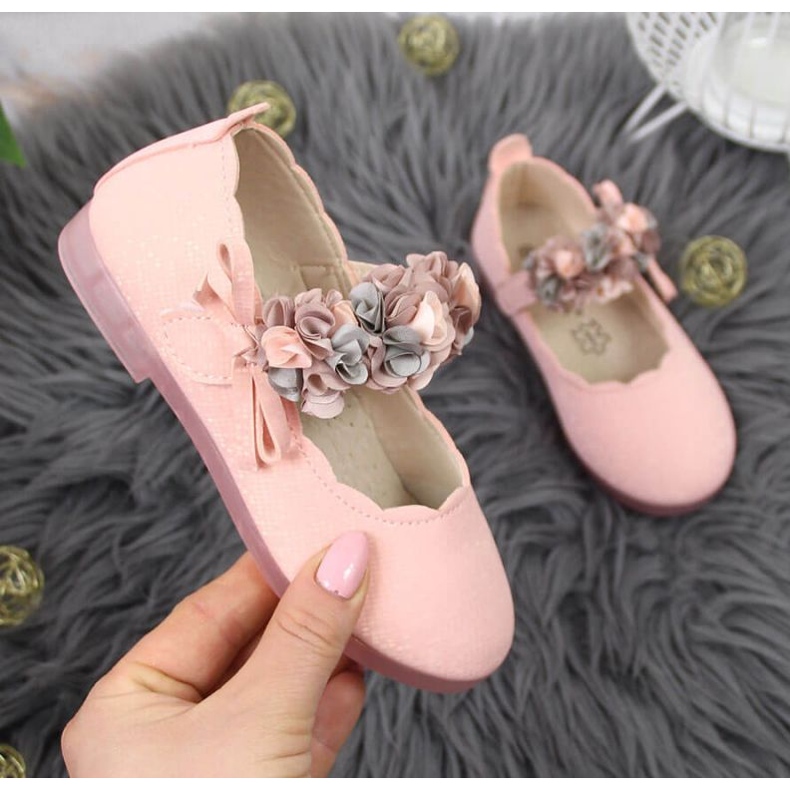 Kardborreballerinor med blommor Vinceza Jr JAN99B rosa 1