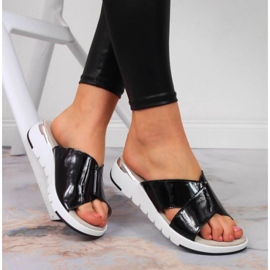 Lacktofflor S. Barski W OLI159A svarta 2