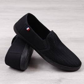 Svarta Atletico M ATC312A genombrutna sneakers 1