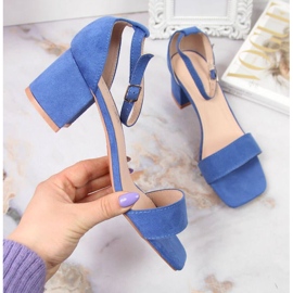 Sandaler på stolpen av Vinceza W JAN107B blå 1