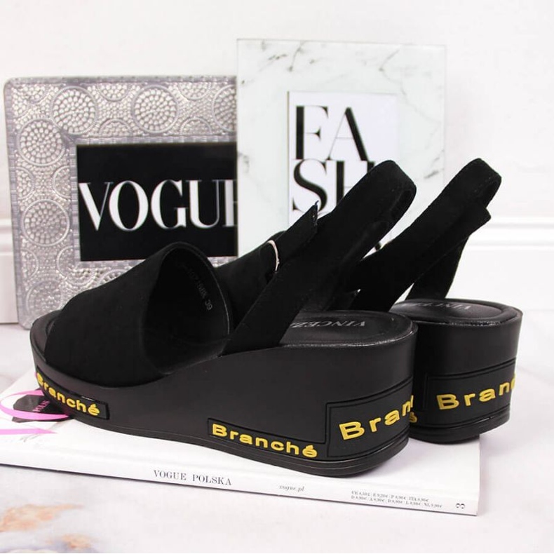 Svarta Vinceza W JAN108A kilasandaler 2