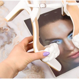 Högklackade sandaler Vinceza W JAN114B vit 1