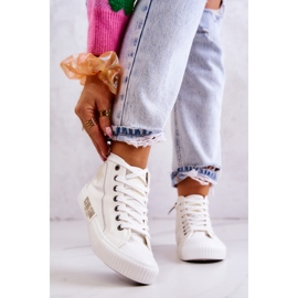 Klassiska High-top Sneakers Big Star JJ274379 Vit 2