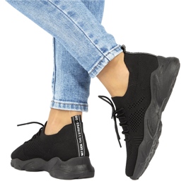 Filippo DTN2184/22 svarta kvinnors strumpor sportskor 2