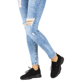 Filippo DTN2184/22 svarta kvinnors strumpor sportskor 1