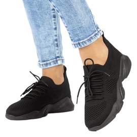 Filippo DTN2184/22 svarta kvinnors strumpor sportskor 3