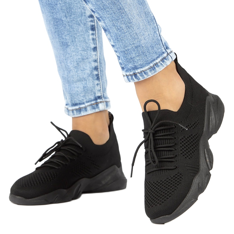 Filippo DTN2184/22 svarta kvinnors strumpor sportskor 3