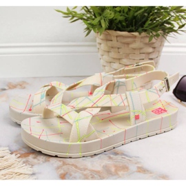 Zaxy W INT1709 beige gummisandaler 2