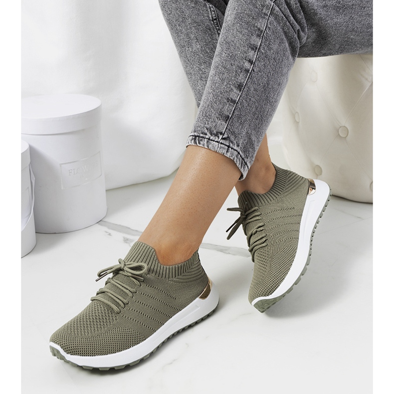 Green Ellice sport sneakers kaki grön 1