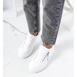 Tamis vita och silversneakers för kvinnor 1