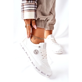 Läder Sneakers On The Big Star II274075 Plattform Vit 2