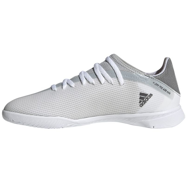 Adidas X Speedflow.3 In Jr FY3315 fotbollsskor grå, vit nyanser av grå 1