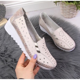 Kilskor i läder beige T.Sokolski W SCA156 1