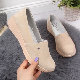 Läderskor på kilen Filippo W PAW343B beige 1