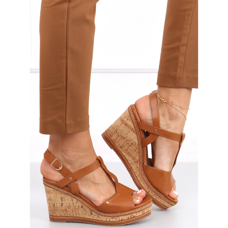 Kilsandaler Nancy Camel brun 1