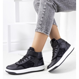 Svarta Jeanny ankel sneakers 1