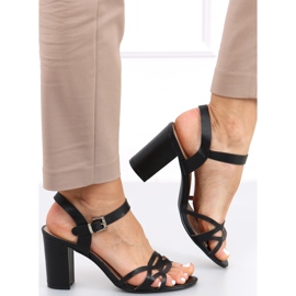 Rania Svarta högklackade sandaler 2