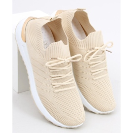 Bello Beige strumpor sportskor 1